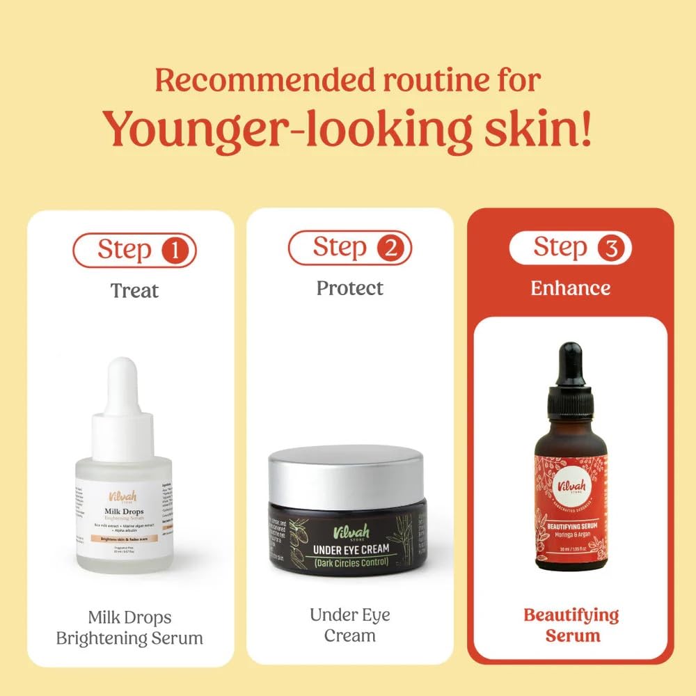 Vilvah Beautifying Serum – Moringa & Argan Oil 30ml