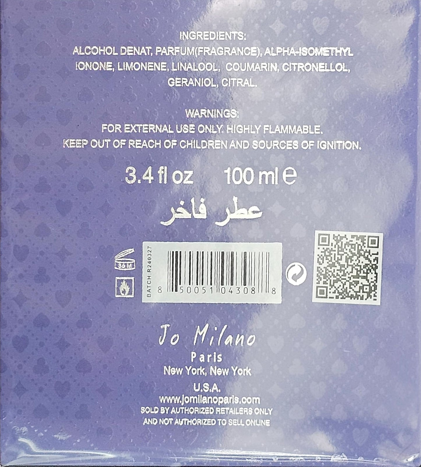 Jo Milano Unisex Blind Bid P 100 ml