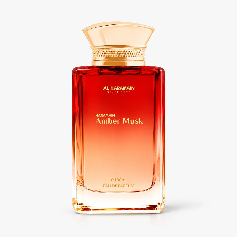 Al Haramain Amber Musk Eau de Parfum 100ml – bottle, front view on a white background