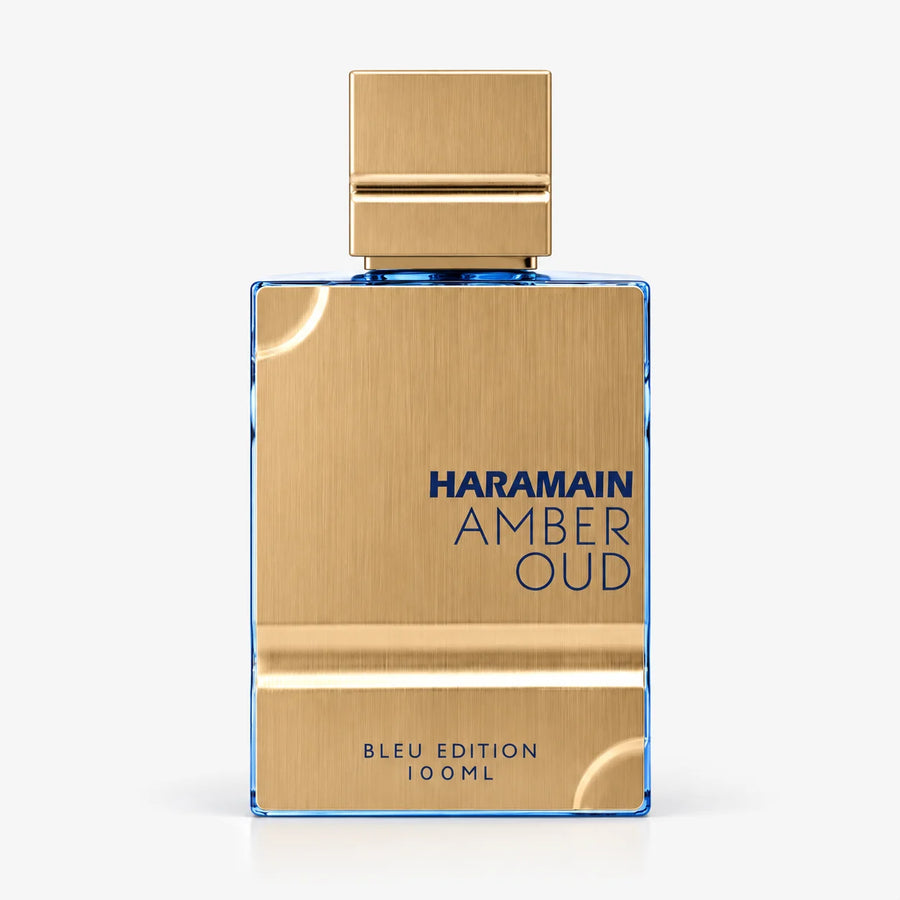 Al Haramain Amber Oud Bleu Edition Eau de Parfum – 100 ml bottle, front view on a white background