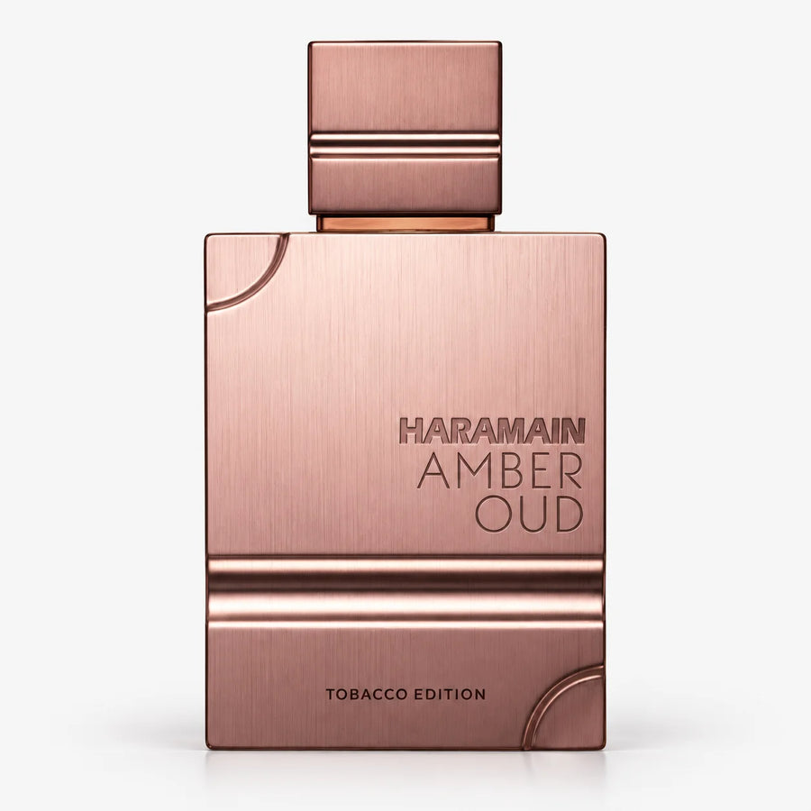 Al Haramain Amber Oud Tobacco Edition Eau de Parfum 60ml – bottle, front view on a white background