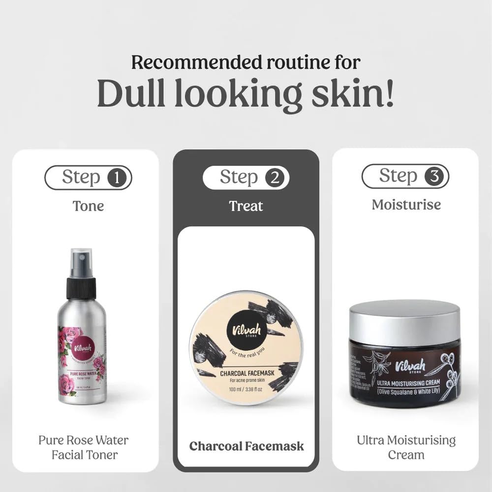 Vilvah Charcoal Face Mask 100ml