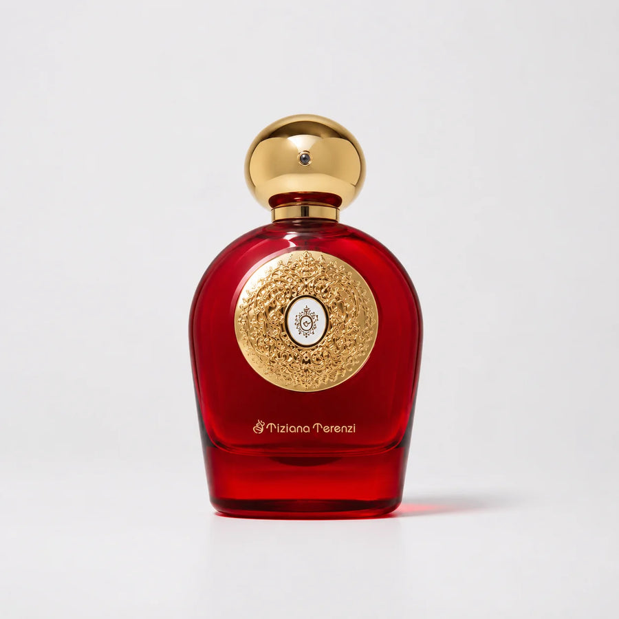 Borelli Extrait de Parfum Linea TT 100ml – red bottle with gold cap and crest, front view