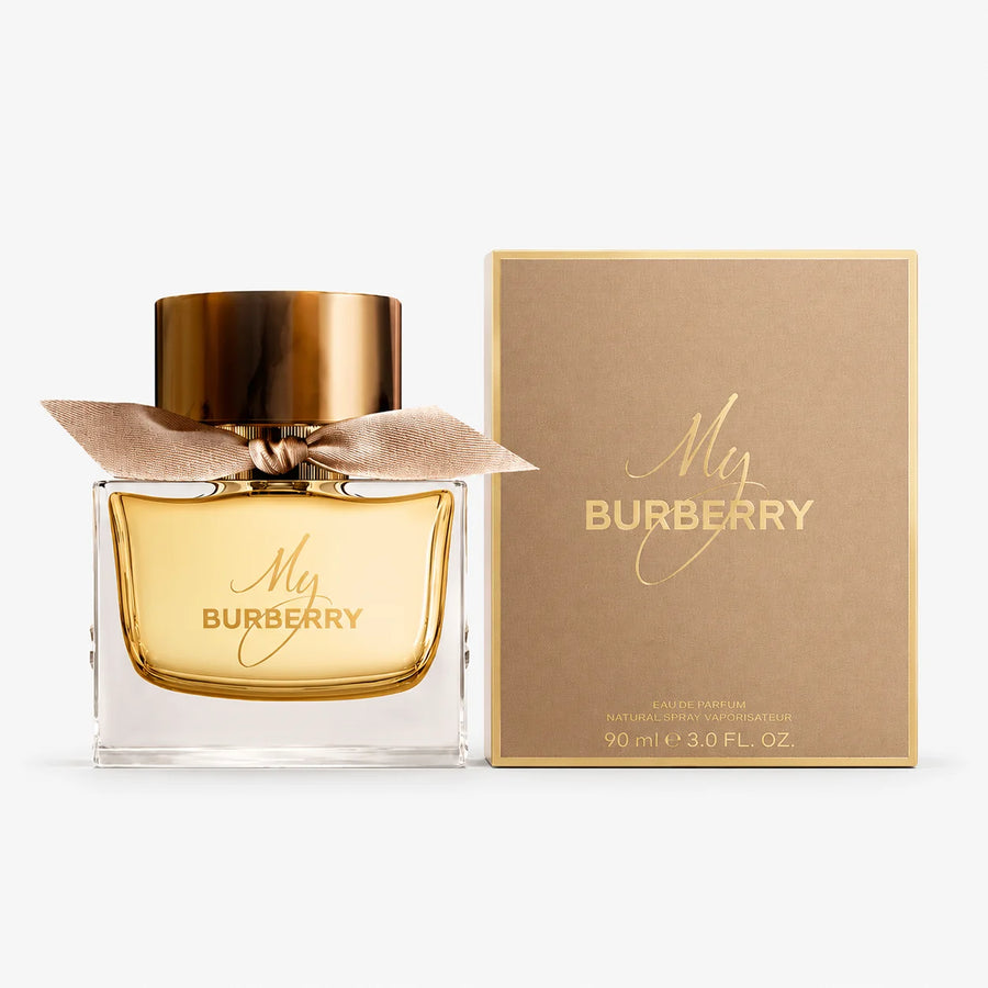 Burberry My Burberry Eau de Parfum 90ml – bottle beside its 90 ml box
