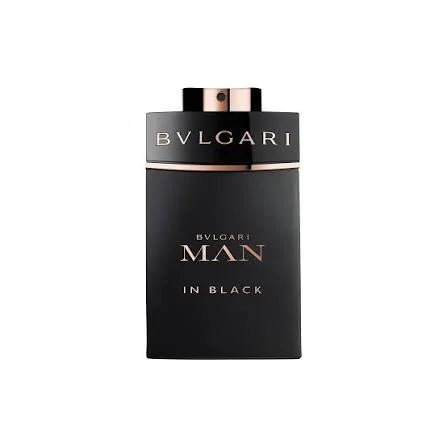 Bvlgari Man in Black Eau de Parfum 100ml – black bottle, front view on a white background