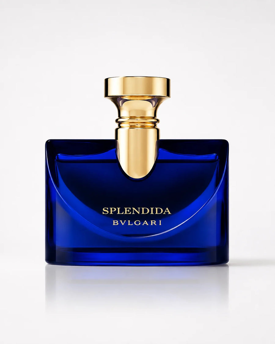 Bvlgari Splendida Tubereuse Mystique Eau de Parfum 100ml – deep blue bottle, front view