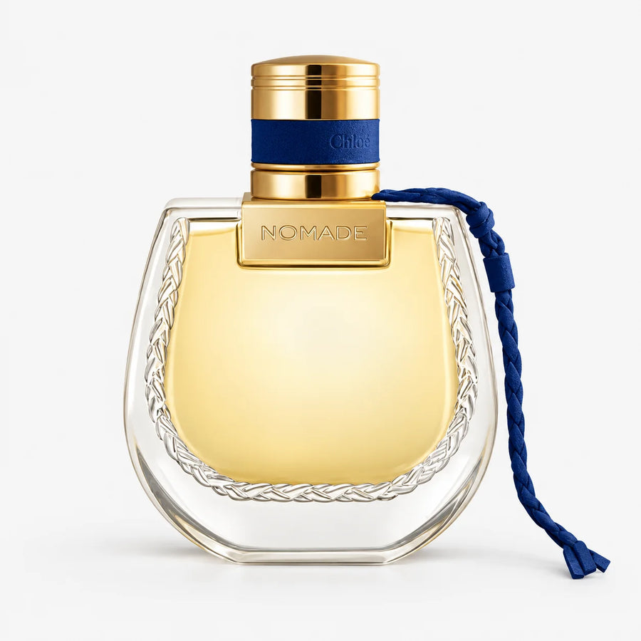 Chloé Nomade Nuit d’Égypte Eau de Parfum 50ml – bottle with navy cord, front view
