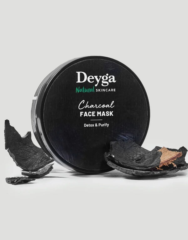 Deyga Charcoal Detox Face Mask 100G – tin with charcoal pieces