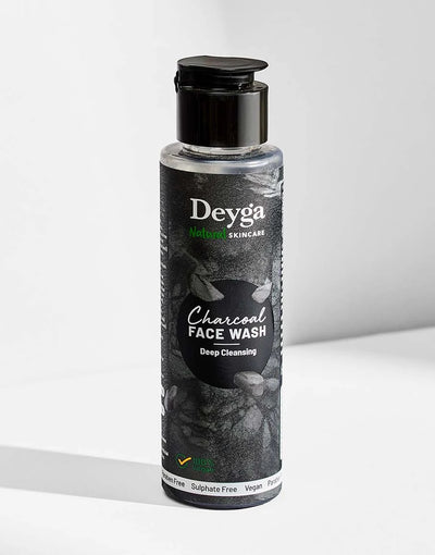 Deyga Charcoal Face Wash 100ml – bottle on a white background