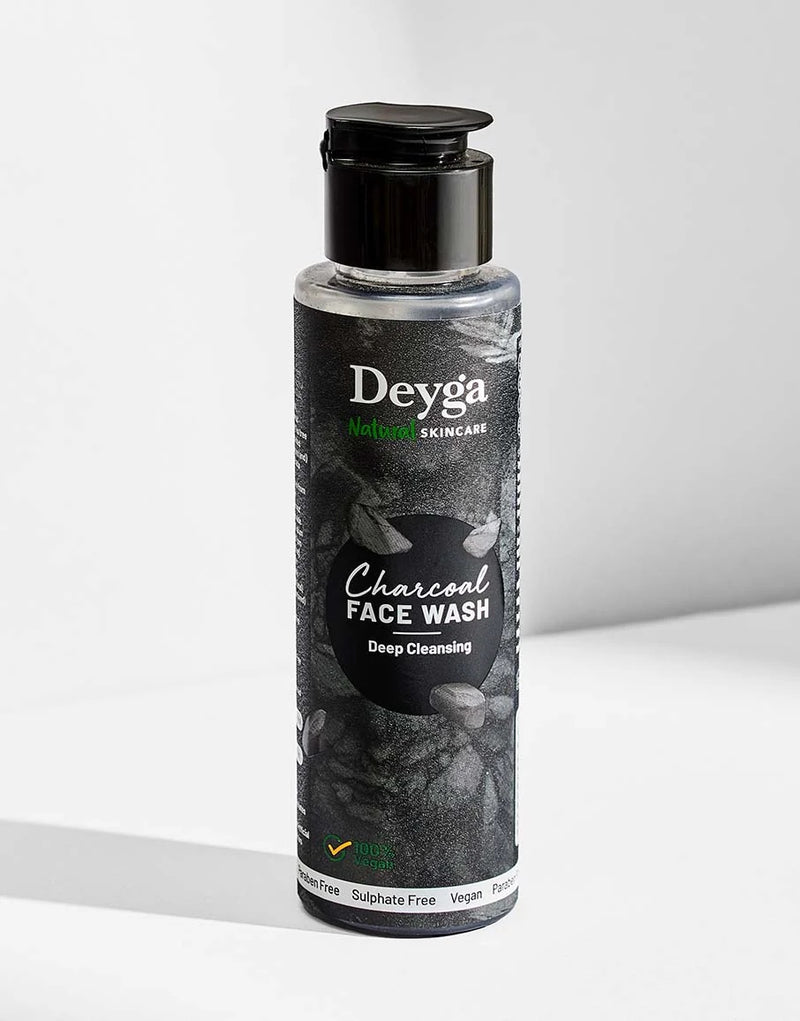 Deyga Charcoal Face Wash 100ml – bottle on a white background
