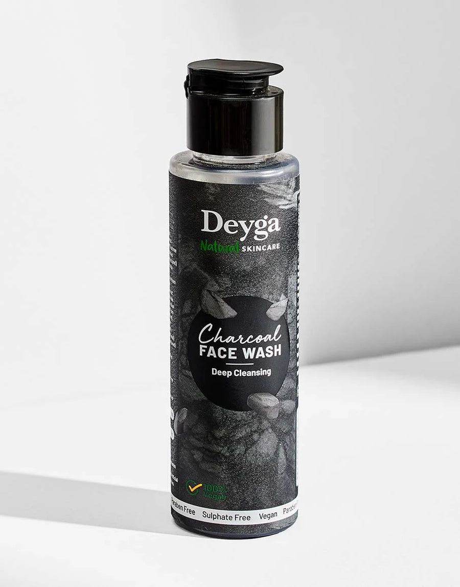 Deyga Charcoal Face Wash 100ml – bottle on a white background