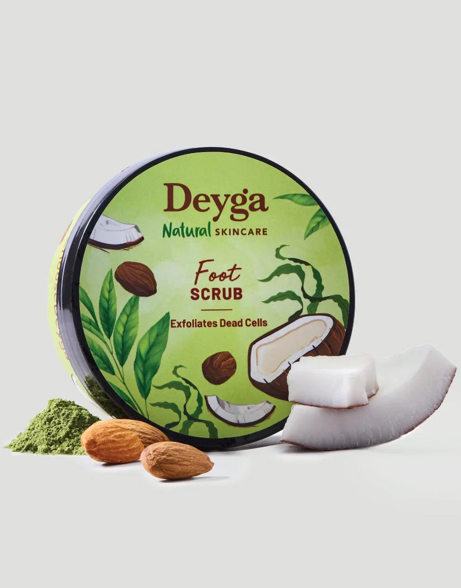 Deyga Foot Scrub 100 g – tin with coconut and almonds