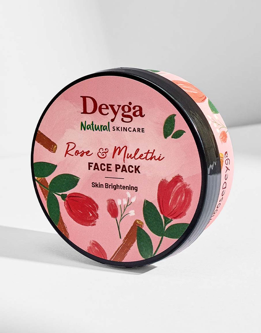 Deyga Rose & Mulethi Skin Brightening Pack 50 g – tin