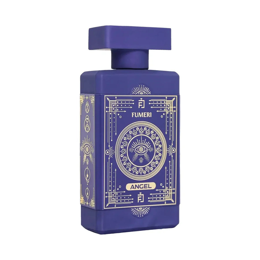 Fumeri Angel For Women EDP 100ML – purple bottle, angled view showing the side