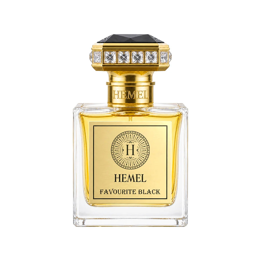 Hemel Favourite Black Eau de Parfum 100ml – 100 ml bottle with black jewel cap, front view