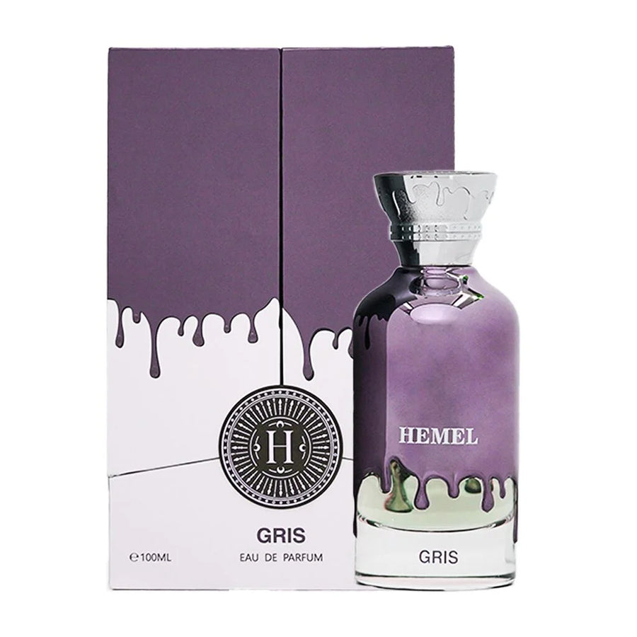 Hemel Gris Eau de Parfum 100ml – bottle beside its lilac box
