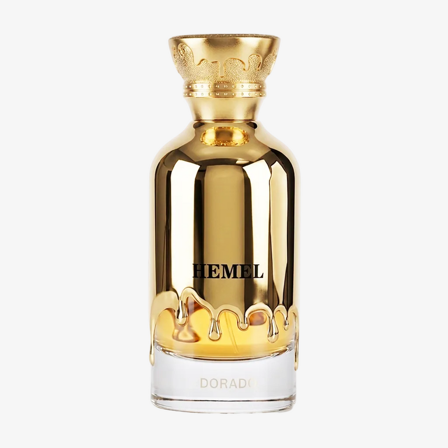Front view of Hemel Paris Dorado Unisex Eau de Parfum 100ml bottle