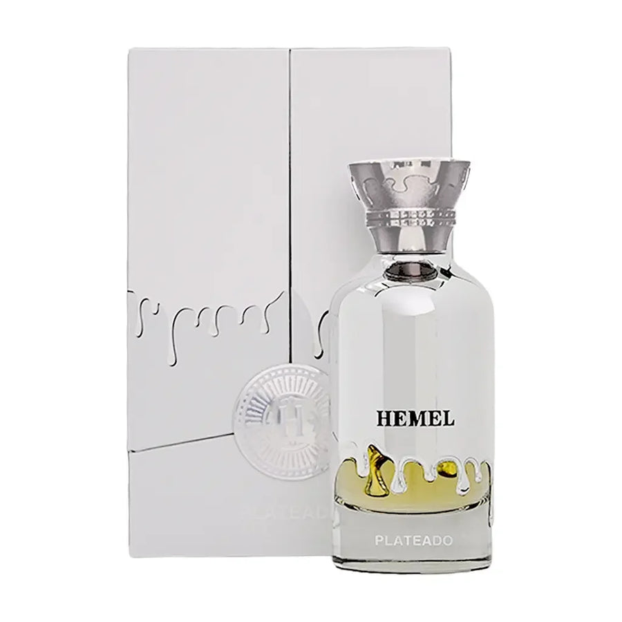 Hemel Plateado Eau de Parfum 100ml – bottle beside its silver box