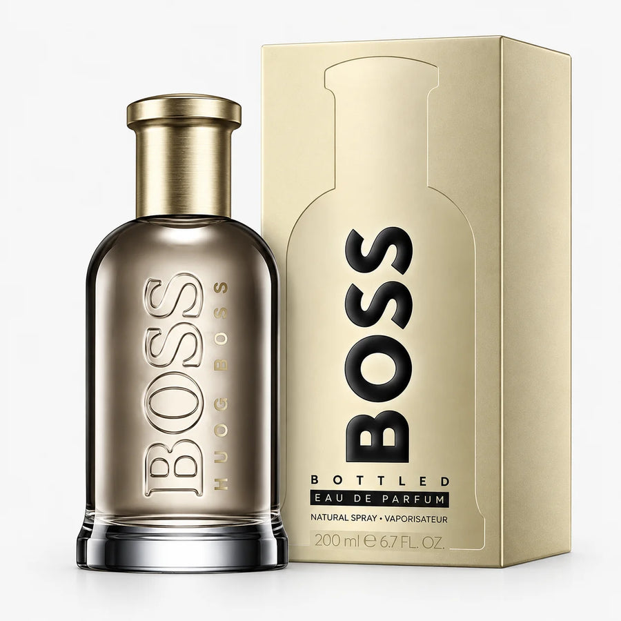 Hugo Boss Bottled Eau de Parfum 200ml for Men – 200 ml bottle and cream box
