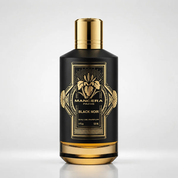 Mancera Black Noir Eau de Parfum 120ml – black and gold bottle, front view