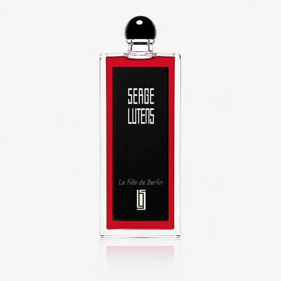 Serge Lutens La Fille de Berlin Eau de Parfum 50ml – red bottle with black cap, front view