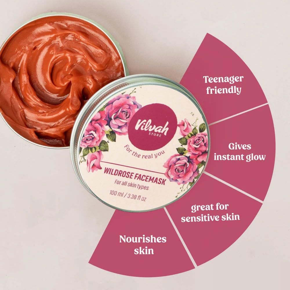 Vilvah Wild Rose Face Mask 100ml