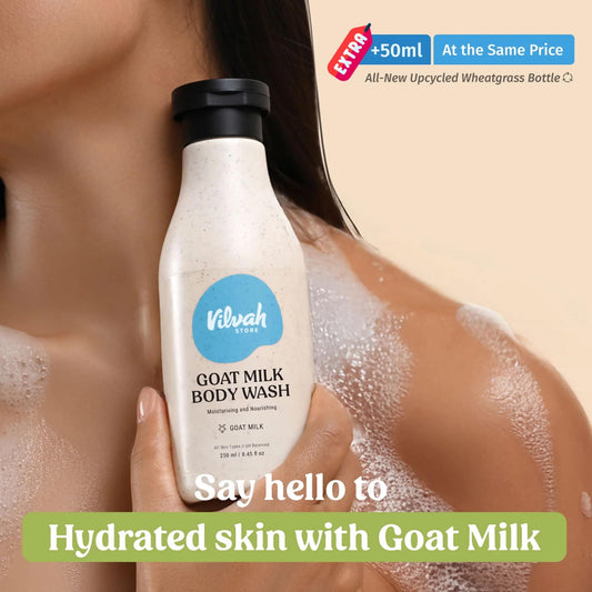 Vilvah Goat Milk Body Wash 200ml