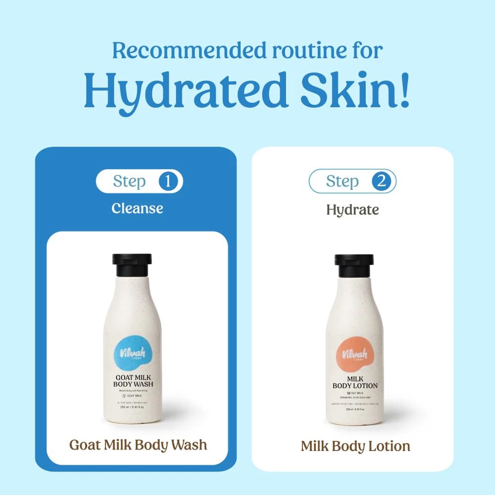 Vilvah Goat Milk Body Wash 200ml