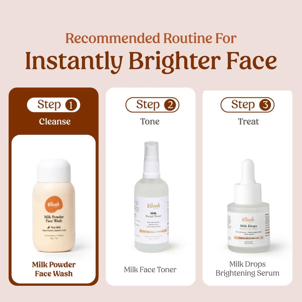 Vilvah Milk Powder Face Wash 50g