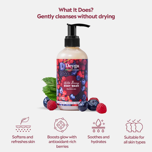 Deyga Wild Berry Body Wash 220ml