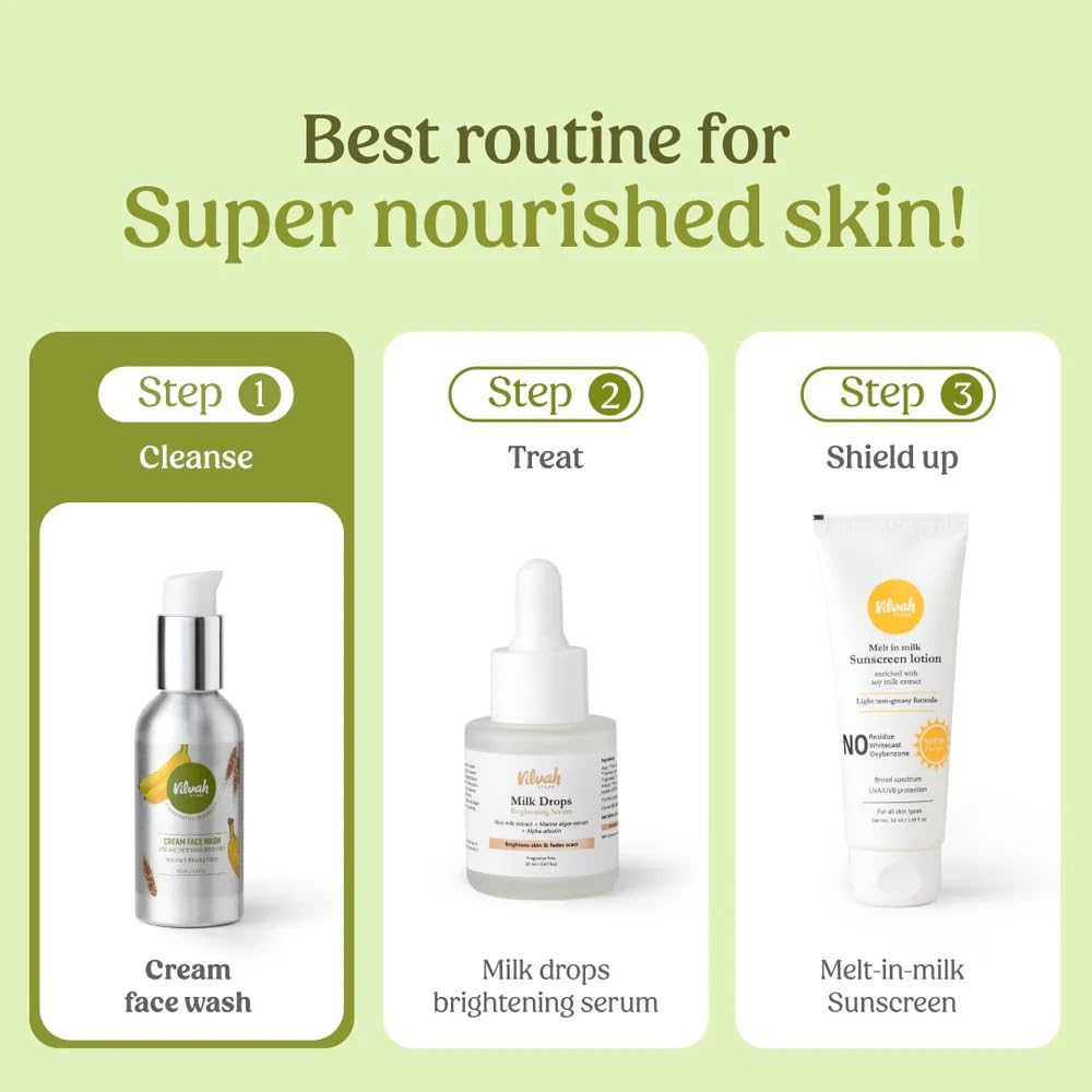 Vilvah Fragrance-Free Cream Face Wash 100ml