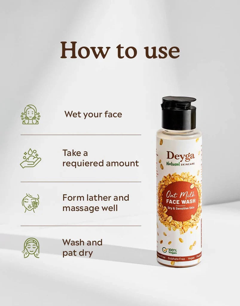 Deyga Oat Milk Face Wash 100 ml