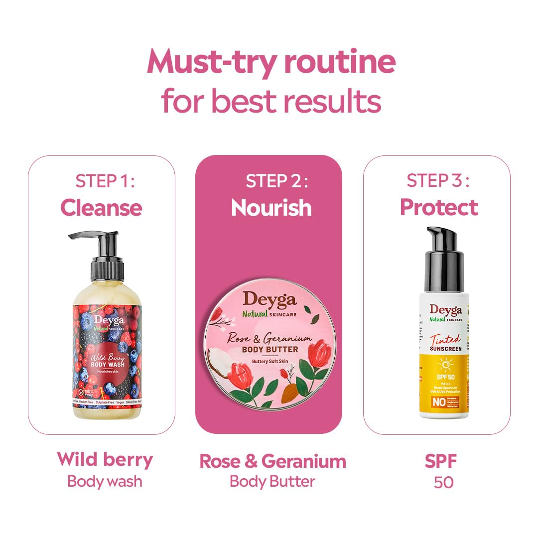 Deyga Rose & Geranium Body Butter 40G