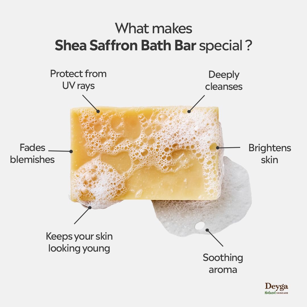 Deyga Shea Saffron Bath Bar 100G