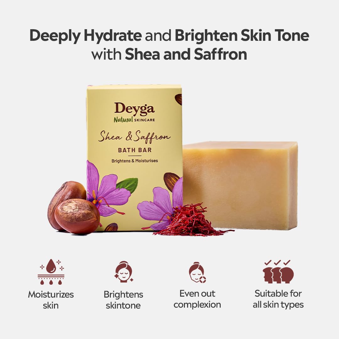 Deyga Shea Saffron Bath Bar 100G