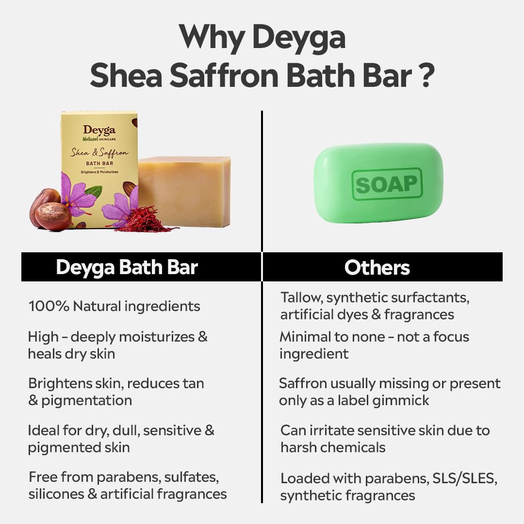 Deyga Shea Saffron Bath Bar 100G