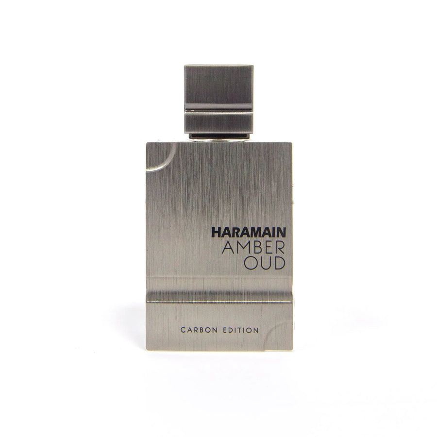 Al Haramain Amber Oud Carbon Edition Eau de Parfum – bottle, front view on a white background