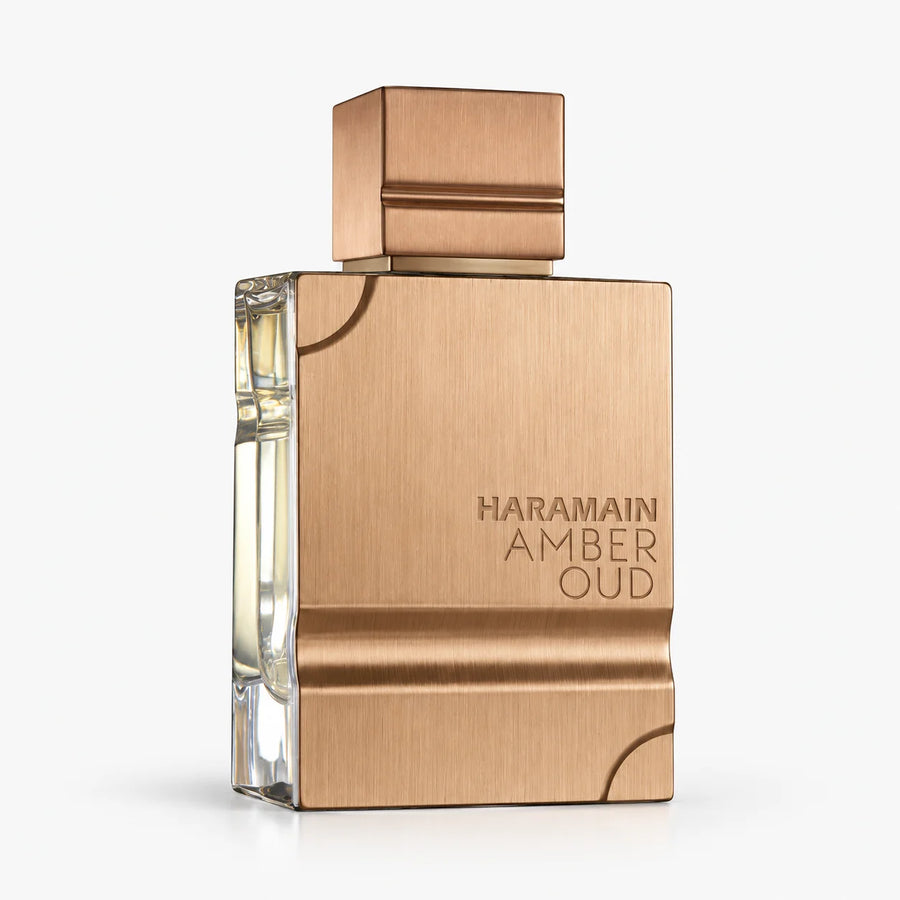 Al Haramain Amber Oud Eau de Parfum 60ml – bottle, front view on a white background