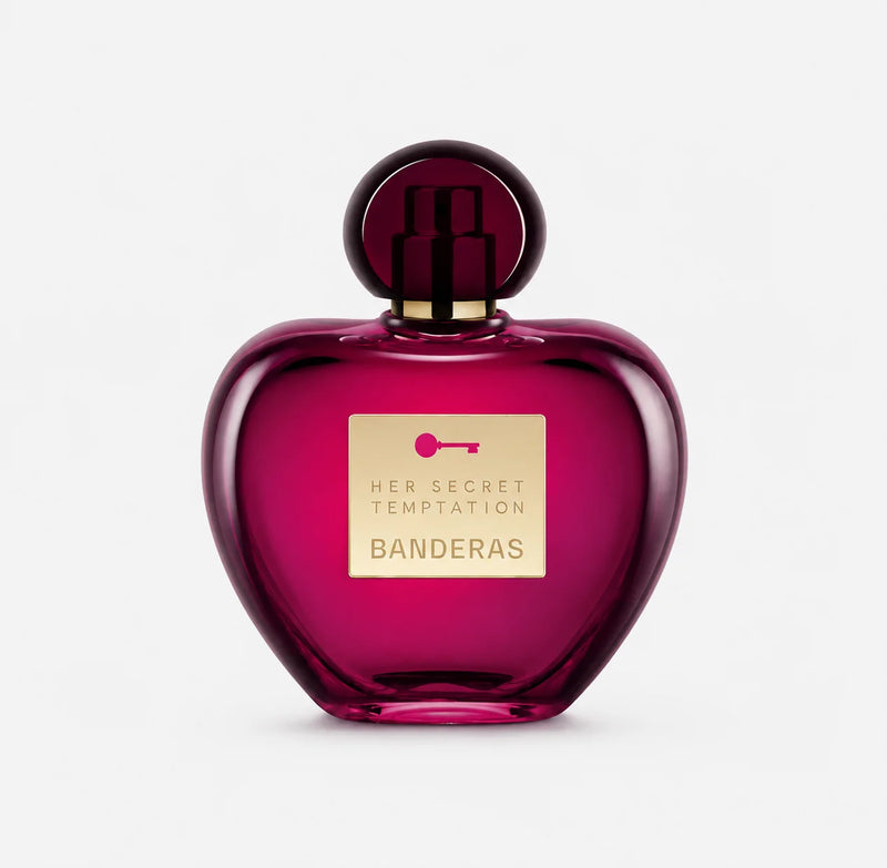 Antonio Banderas Her Secret Temptation Eau de Toilette 80ml – bottle, front view on a white background