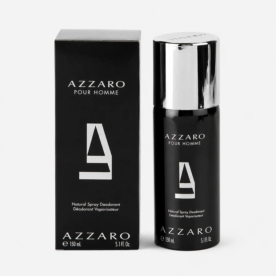 Azzaro Pour Homme Deodorant Spray 150ml – deodorant can beside its black box