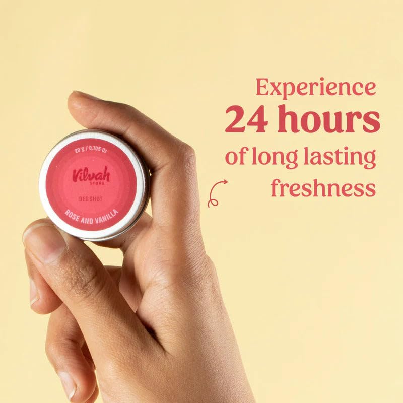 Vilvah Deo Shot Rose & Vanilla 20g