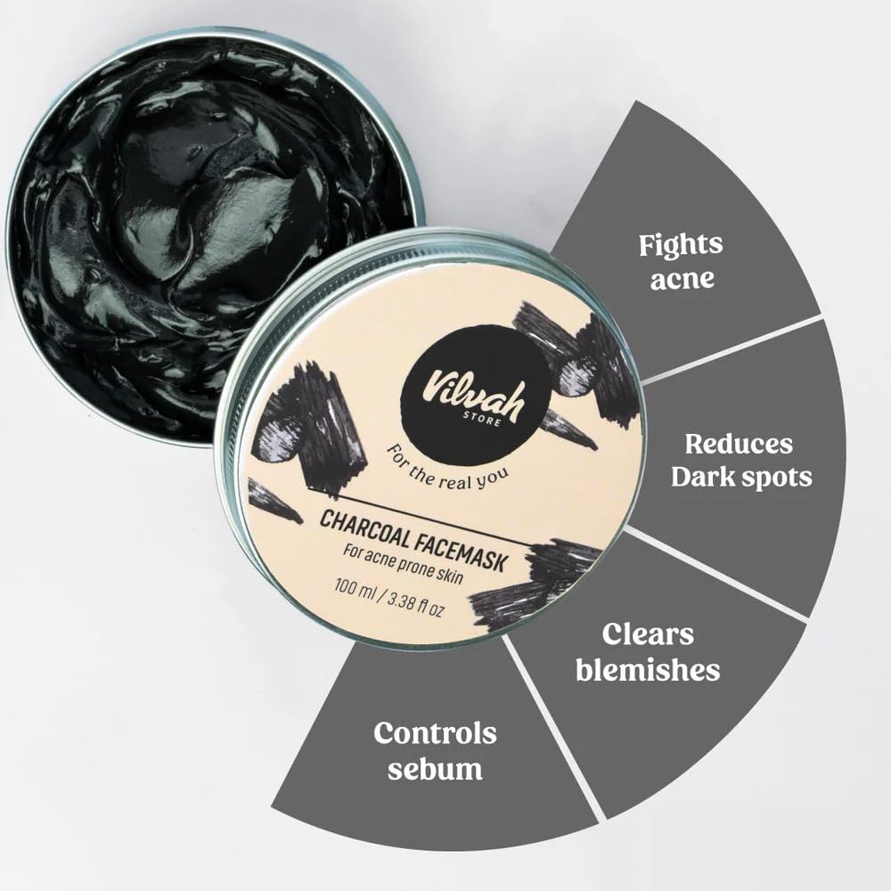 Vilvah Charcoal Face Mask 100ml