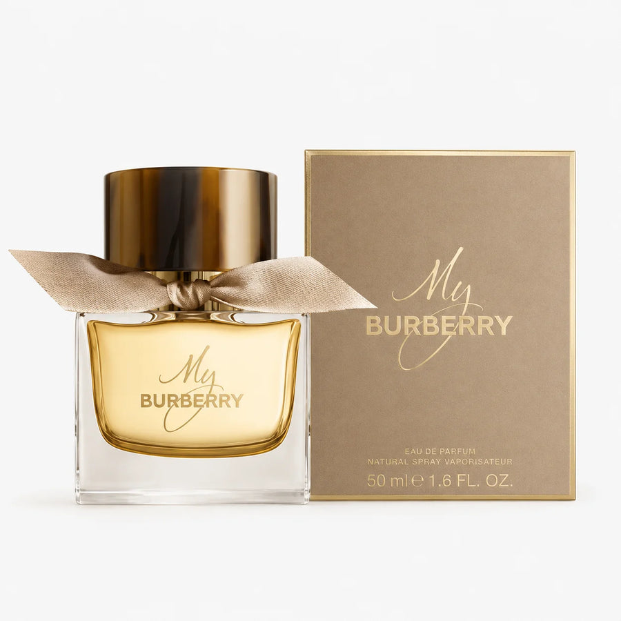 Burberry My Burberry Eau de Parfum 50ml – bottle beside its 50 ml box