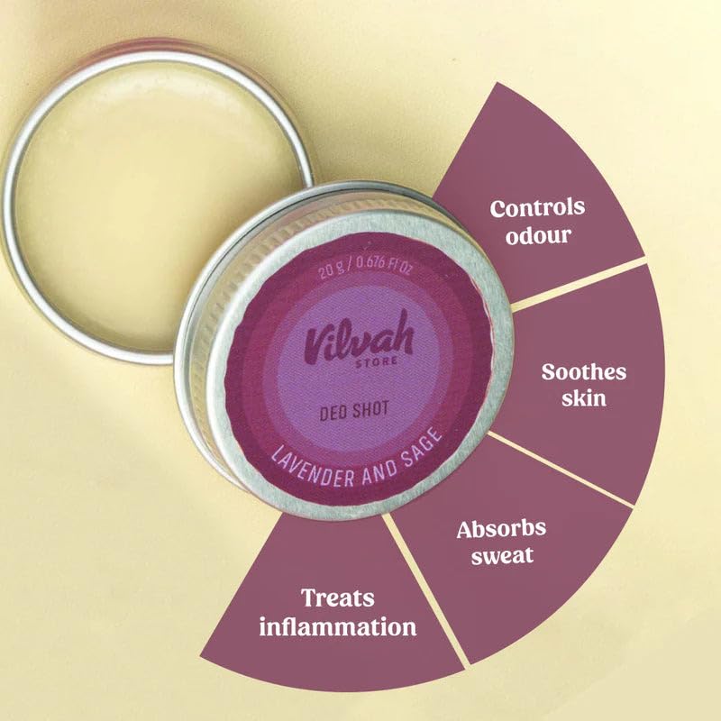 Vilvah Lavender & Sage Deo Shot 20g