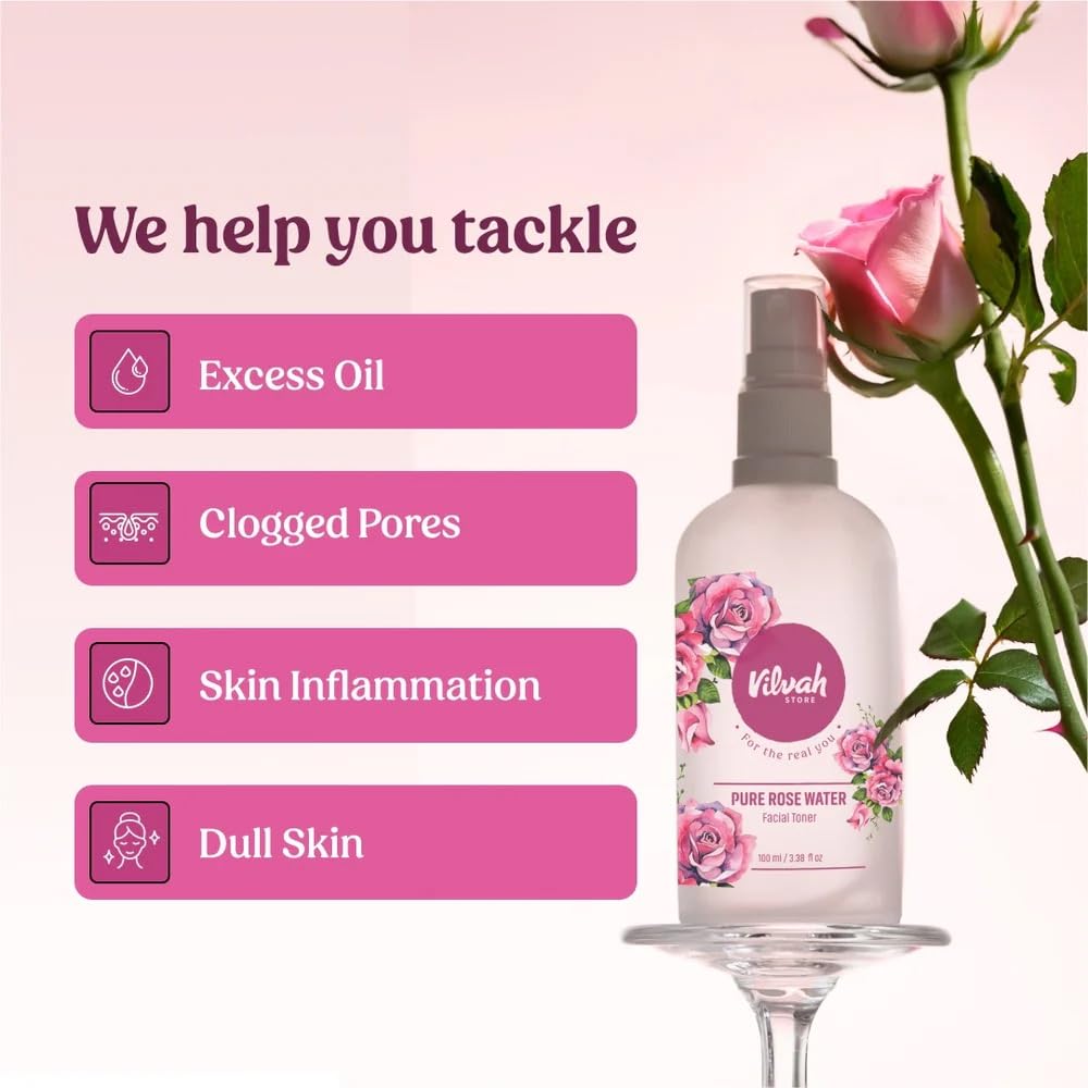 Vilvah Rosewater Facial Toner 100ml