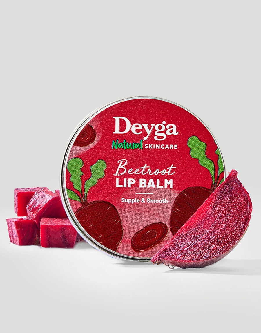 Deyga Beetroot Lip Balm Classic 10 g – tin with fresh beetroot