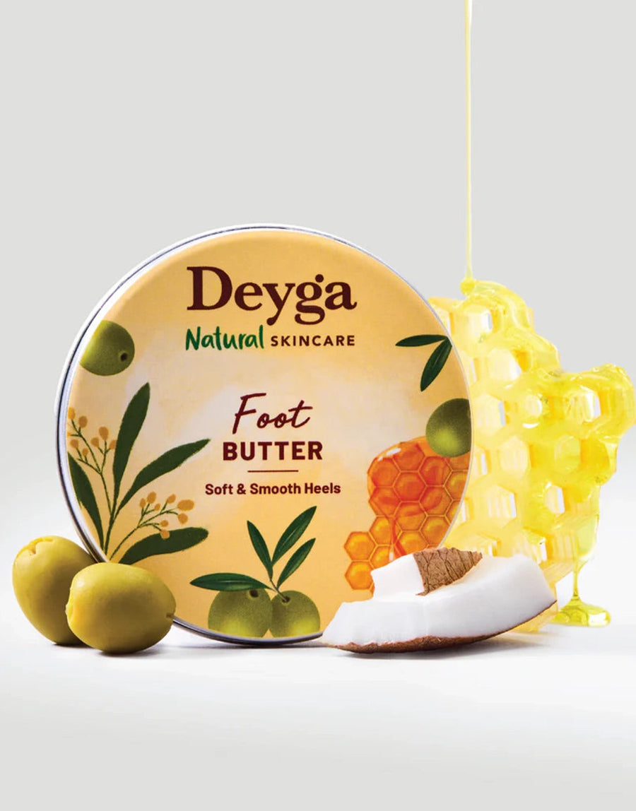 Deyga Foot Butter 40 g – tin with honeycomb, coconut and olive