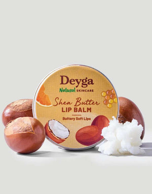 Deyga Natural Lip Balm 8G – Shea Butter tin with shea nuts