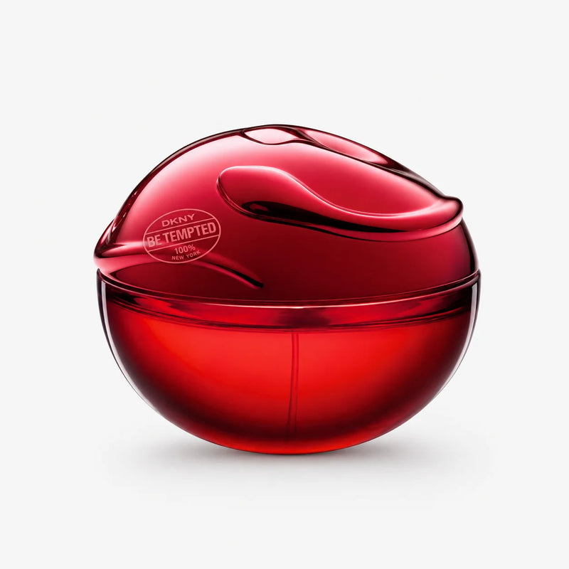 DKNY Be Tempted Eau de Parfum 100ml – red apple-shaped bottle, front view