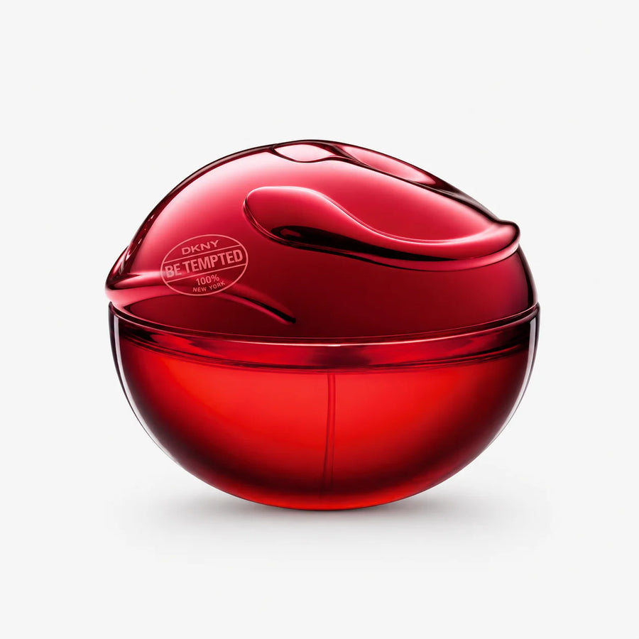DKNY Be Tempted Eau de Parfum 100ml – red apple-shaped bottle, front view